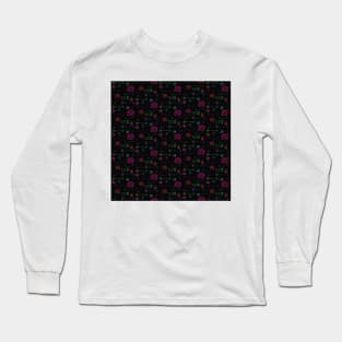 Neuron Pattern Long Sleeve T-Shirt